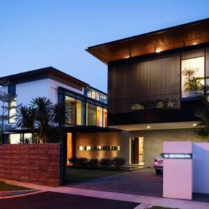 modern twin house